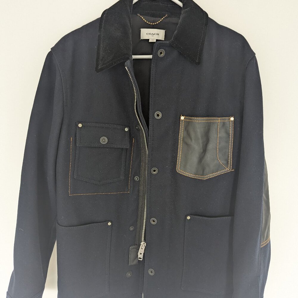 Coach 1941 Fall 2017 Wool & Leather Chore Coat Jacket